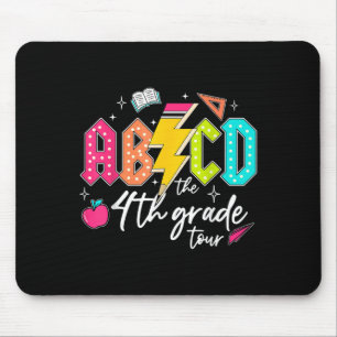 Abcd The 4th Grade Tour Pencil Blitzgerät Rock Boy Mousepad