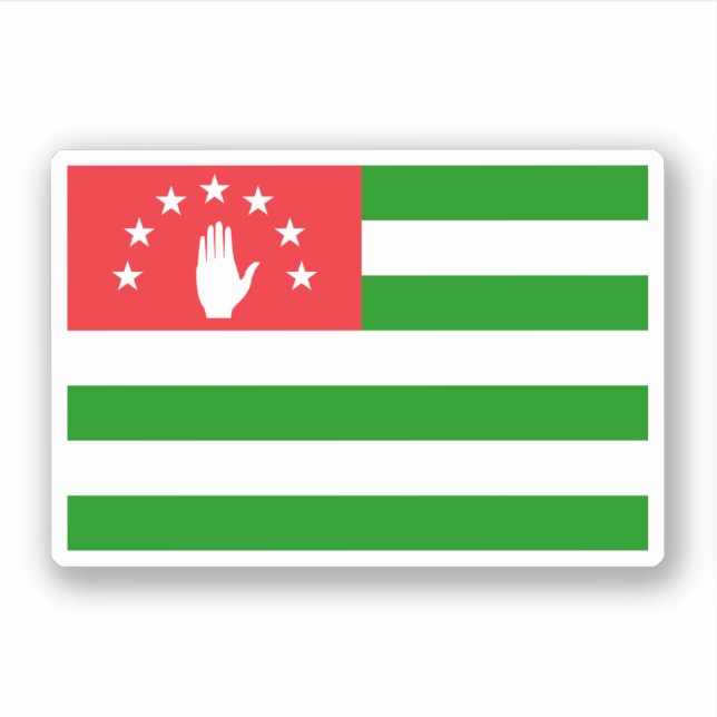 Abchasia Flag Aufkleber (Vorderseite)