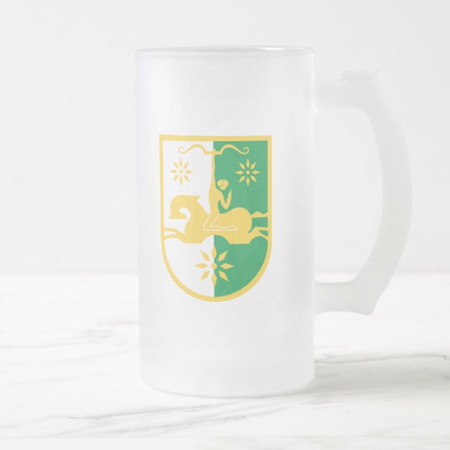 Abchasien-Emblem Mattglas Bierglas (Rechts)