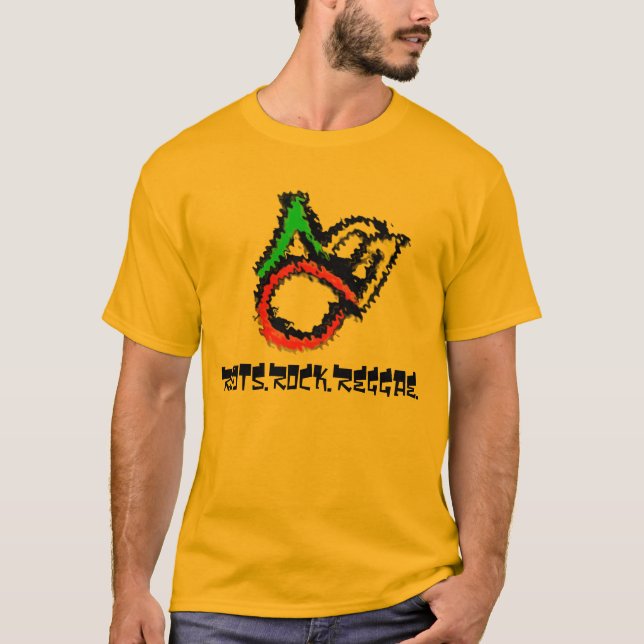abclogo-rasta, Roots.Rock.Reggae. T-Shirt (Vorderseite)