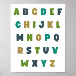 ABC's. Alphabet. Buchstaben. Poster & Prints