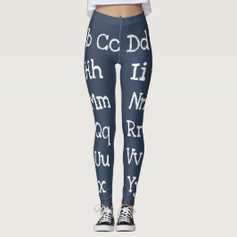 ABCs Alphabet in Großbuchstaben und Kleinbuchstabe Leggings