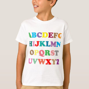 ABCs bunte Buchstaben T-Shirt