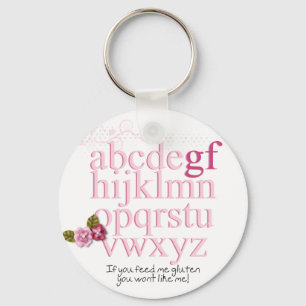 ABCs des Glutens geben frei Schlüsselanhänger