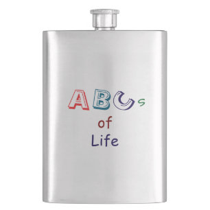 ABCs des Lebens Klassische Flasche Flachmann