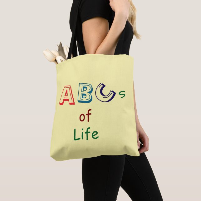 ABCs des Lebens Tote Tasche (Von Nahem)