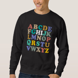 ABCs Hallo Kindergarten Alphabet Zurück zur Schule Sweatshirt