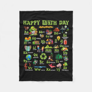 Abcs of Earth Day Teacher Rettete unsere Planet-Na Fleecedecke