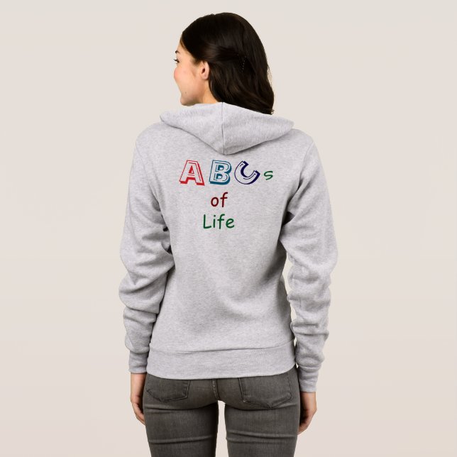 ABCs of Life T-Shirt Hoodie (Schwarz voll)