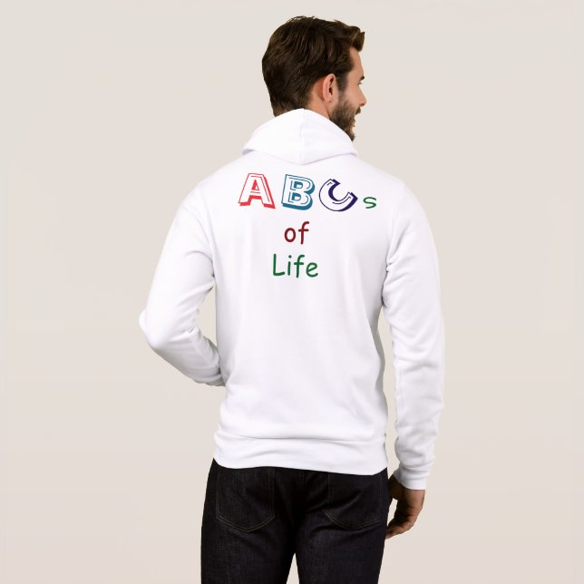 ABCs of Life T-Shirt Hoodie (Schwarz voll)