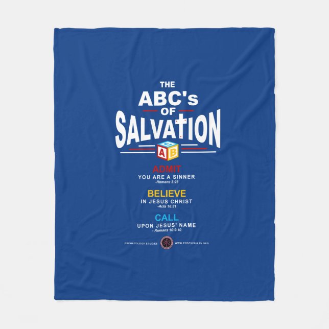 ABCs of Salvation Fleecedecke (Vorderseite)