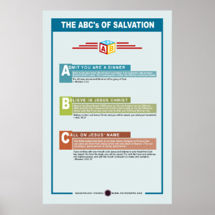 ABCs of Salvation Poster