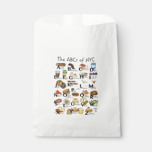 ABCs von NYC Iconic New York City Foods Alphabet Geschenktütchen
