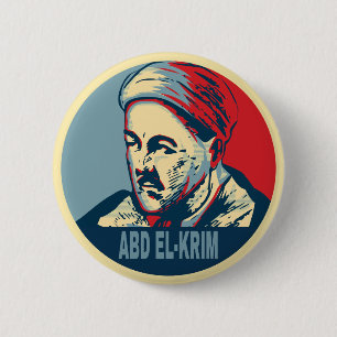 Abd el-Krim Rif Leader Hope Style Abdelkarim Button