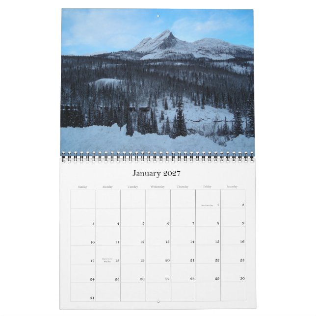 Abdeckung, ALASKA 2007 Kalender (Jan 2027)