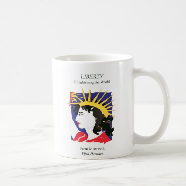 Abdeckung-Dame Liberty/Tasse Kaffeetasse (Rechts)