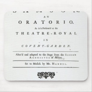 Abdeckung der Noten für Samson Mousepad