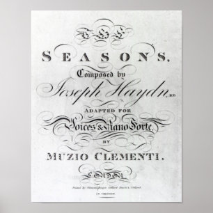 Abdeckung des Punkteblattes "Saisons" Poster