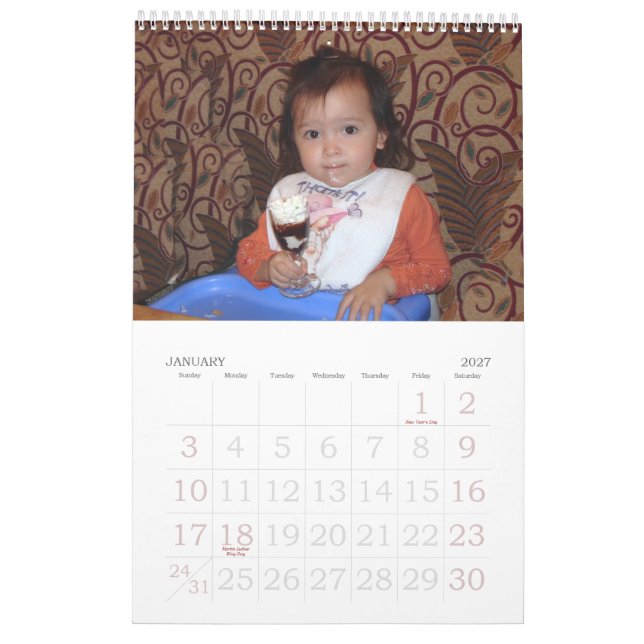 Abdeckung, Familienkalender Kalender (Jan 2027)