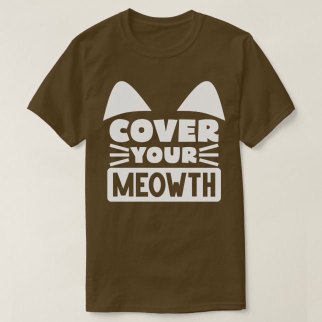Abdeckung Ihrer Katze 2 T-Shirt (Design vorne)