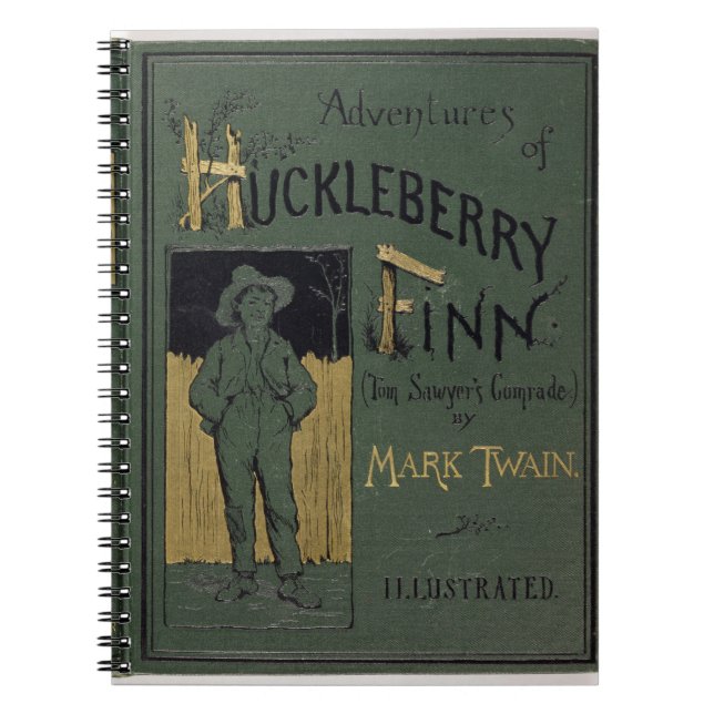 Abdeckung von "Abenteuern von Huckleberry Finn" Notizblock (Vorderseite)