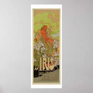 Abdeckung von Score und Libretto der Oper "Iris", Poster