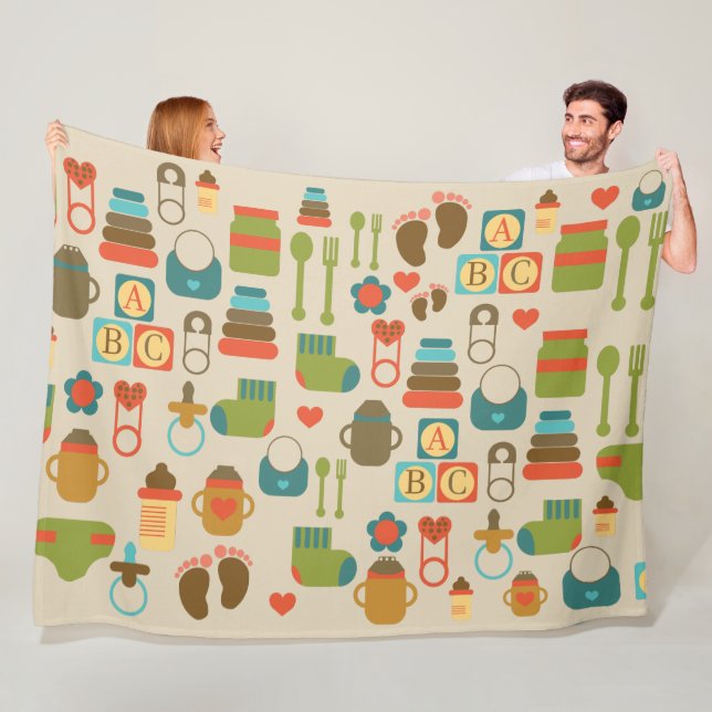 ABDL niedliches Muster | Baby4Life | BabyCute Fleecedecke (Beispiel)