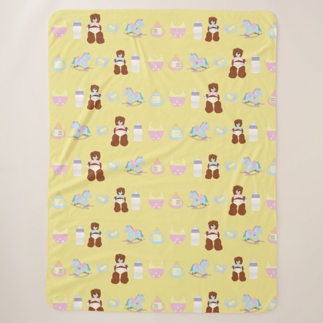 ABDL so niedliche | Baby4life | ABDL volle Decke Sherpadecke (Vorderseite)