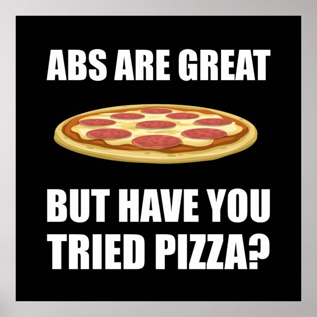 Abdominals Pizza Poster (Vorne)