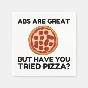 Abdominals Pizza Serviette