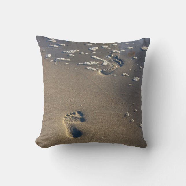 Abdrücke im Sand… Ein Strandkissen! Kissen (Vorderseite)