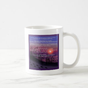 Abdrücke im Sand Kaffeetasse