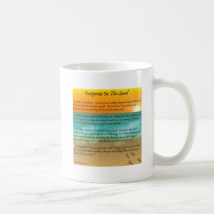 Abdrücke im Sand Kaffeetasse