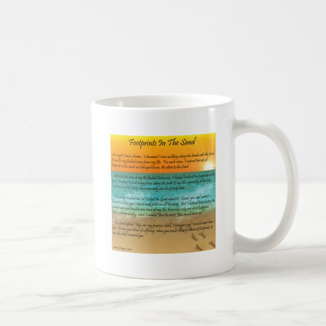 Abdrücke im Sand Kaffeetasse (Rechts)