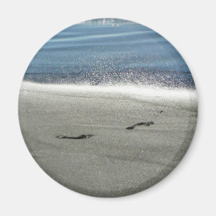 Abdrücke im Sand Magnet