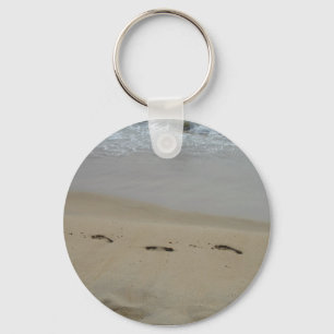 Abdrücke im Sand Schlüsselanhänger