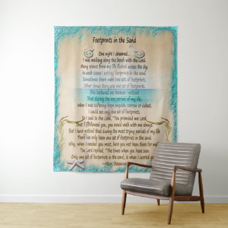 Abdrücke im Sand Wandteppich