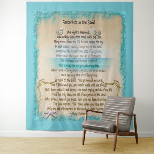 Abdrücke im Sand Wandteppich