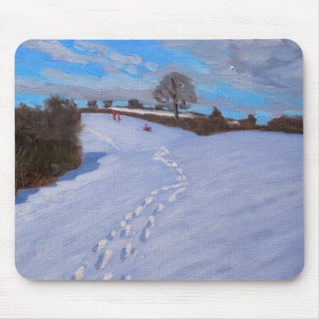 Abdrücke im Schnee 2009 Mousepad (Vorne)