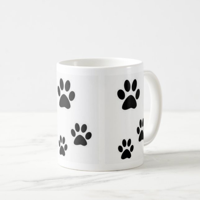 Abdrücke Kätzchen schöner Tasse (VorderseiteRechts)