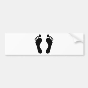 Abdruckfüße Autoaufkleber