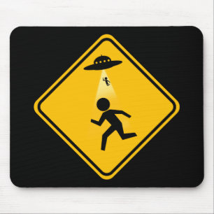 Abduktions-Verkehrsschild Mousepad