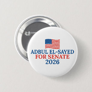 Abdul El-Sayed für den Senat 2026 Wahl Button