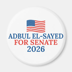 Abdul El-Sayed für den Senat Michigan 2026 Wahl Magnet