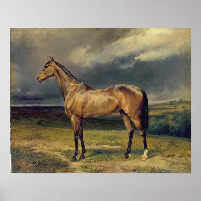 Abdul Medschid' das Kastanienholzpferd, 1855 Poster (Vorne)