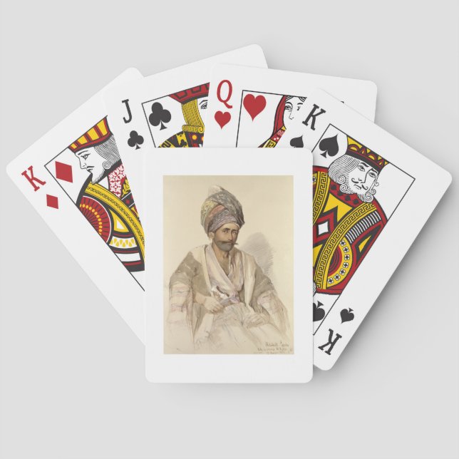 Abdullah - Kurd from Bitlis, 1852 Spielkarten (Rückseite)