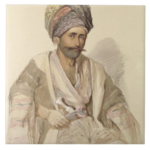 Abdullah - Kurde von Bitlis, 1852 Fliese