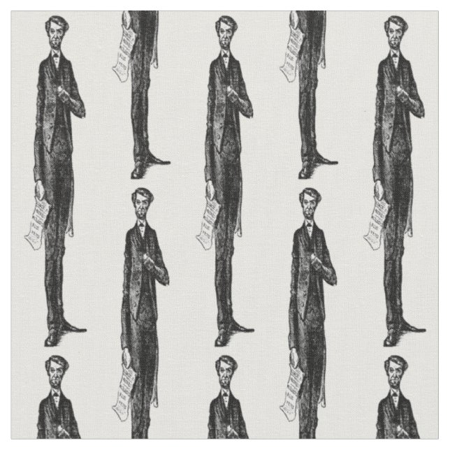 Abe Abraham Lincoln amerikanischer Stoff (Nahaufnahme)