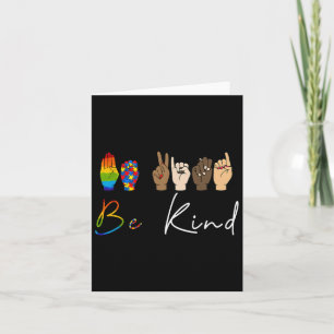 Abe Kind Autismus Awareness LGbt Pride Kindness W Karte