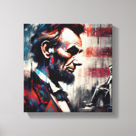 ABE LINCOLN 16. US-PRÄSIDENT 3 LEINWANDDRUCK